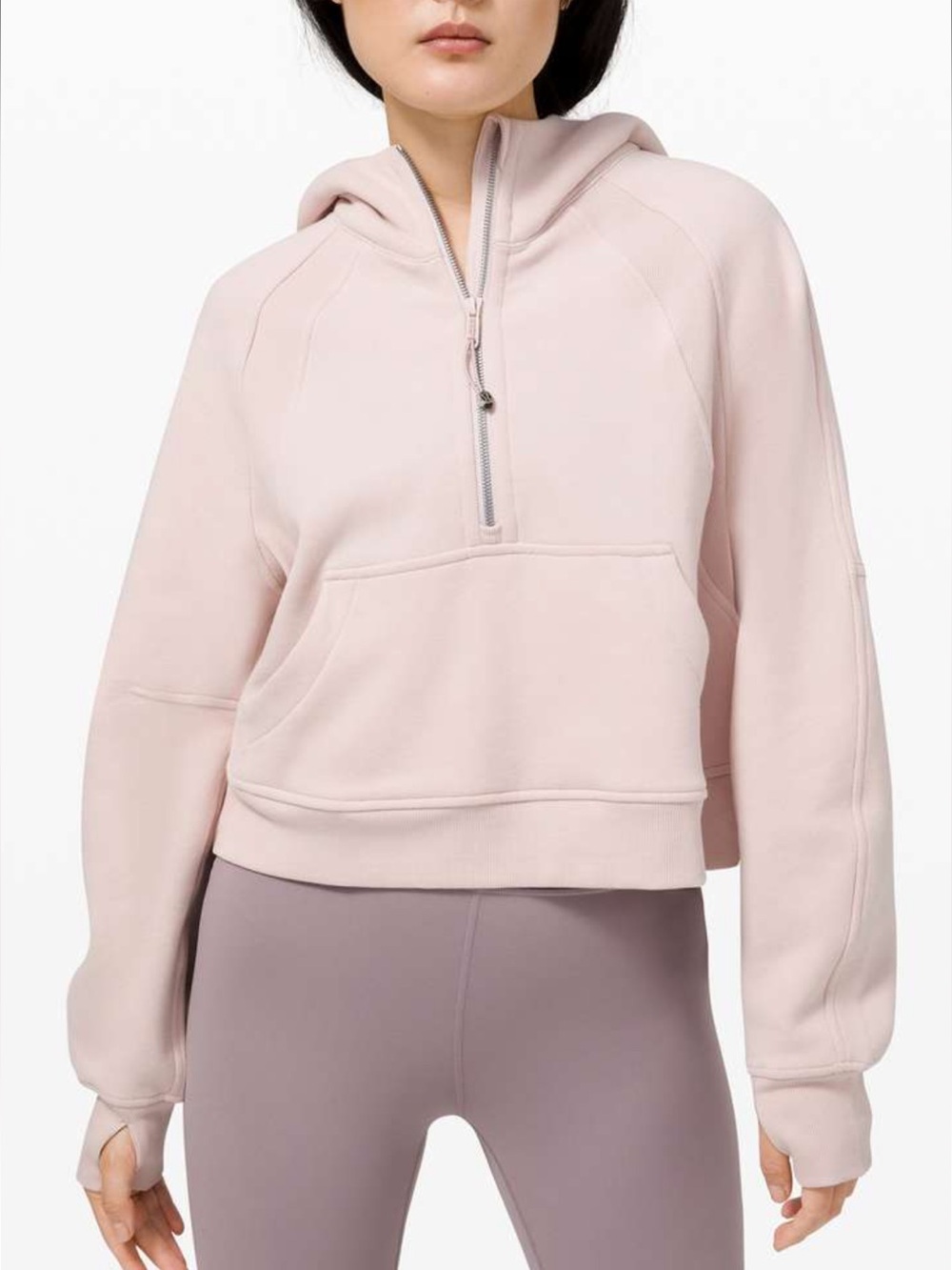 Lululemon Sz M / L Scuba Oversized 1/2 Zip Hoodie
Pink Pullover Sweatshirt Fall